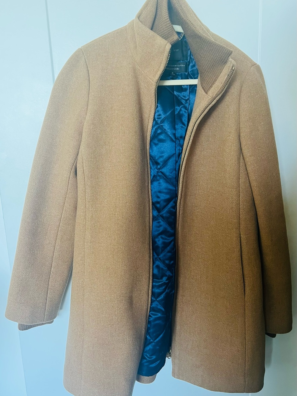 J. Crew Lodge Coat in Italian stadium- cloth wool. Quilted Lined - Picture 9 of 9